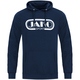 Sweater met kap Retro marine Voorkant