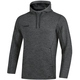 Kapuzensweat Premium Basics anthrazit meliert Vorderansicht