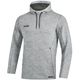 Kapuzensweat Premium Basics hellgrau meliert Vorderansicht