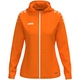 womanJas met kap One damesmaten fluo oranje Voorkant