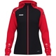 womanJas met kap Sonic damesmaten zwart/rood Voorkant