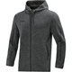 KinderKapuzenjacke Premium Basics anthrazit meliert Vorderansicht