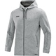 KinderKapuzenjacke Premium Basics hellgrau meliert Vorderansicht