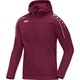 Kapuzenjacke Classico maroon Vorderansicht