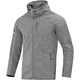 Softshelljacke Light grau meliert Vorderansicht