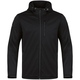 KinderSoftshelljacke Premium schwarz Vorderansicht