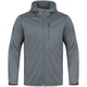 KinderSoftshelljacke Premium steingrau Vorderansicht