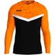 Sweat Iconic schwarz/neonorange Vorderansicht
