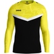 Sweat Iconic schwarz/soft yellow Vorderansicht