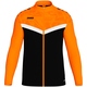 Polyesterjacke Iconic schwarz/neonorange Vorderansicht