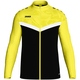 Polyesterjacke Iconic schwarz/soft yellow Vorderansicht