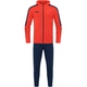 Trainingsanzug Polyester Power mit Kapuze flame/marine Vorderansicht