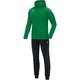 Trainingsanzug Polyester Classico mit Kapuze sportgrün Vorderansicht