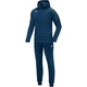 Trainingsanzug Polyester Classico mit Kapuze nightblue/citro Vorderansicht