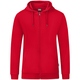 Kapuzenjacke Organic  rot Bild an Person