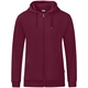Kapuzenjacke Organic  maroon Bild an Person