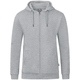 Kapuzenjacke Organic  hellgrau meliert Bild an Person