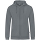 Kapuzenjacke Organic  steingrau Bild an Person