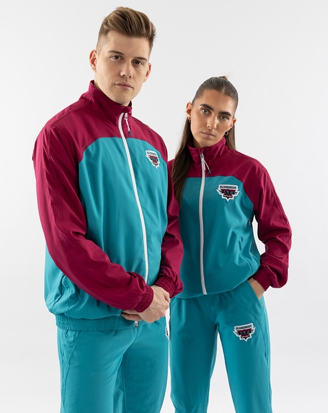 womanRetroragende Trainingsjacke 