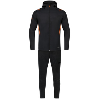 noir mélange/orange fluo