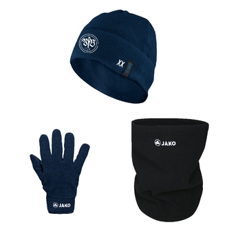 Winter-Set blau/schwarz 