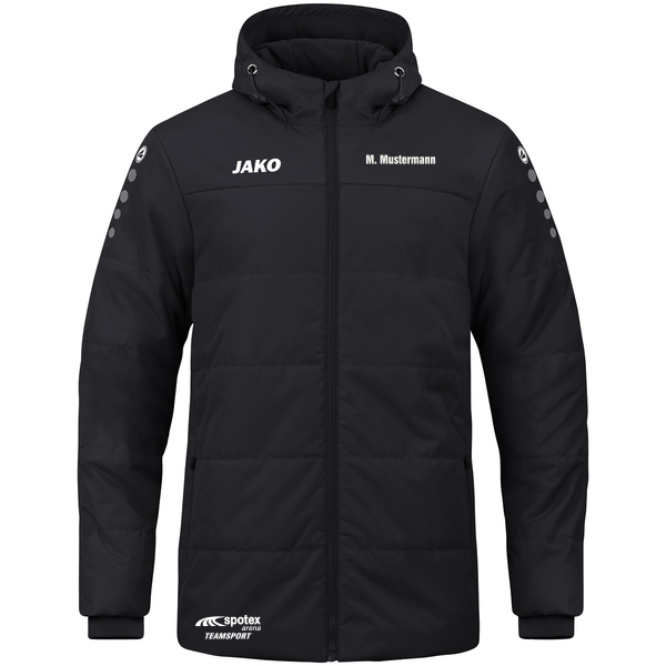 Coachjacke Team mit Kapuze 