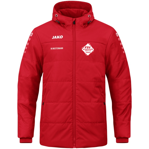 Coachjacke Team mit Kapuze 