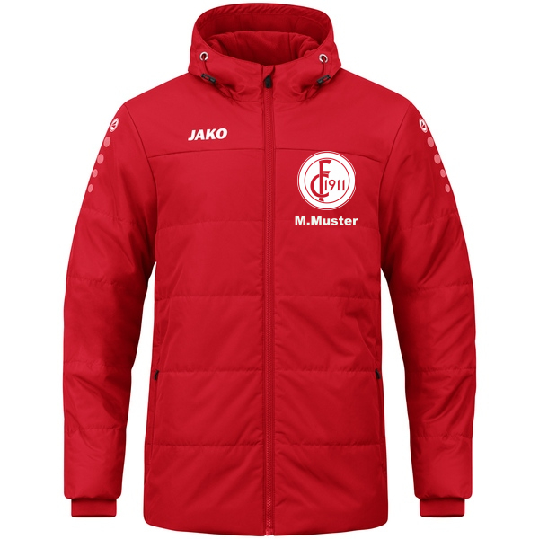 Coachjacke Team mit Kapuze 