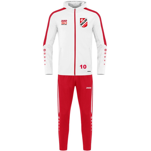 Trainingsanzug Polyester Power mit Kapuze 
