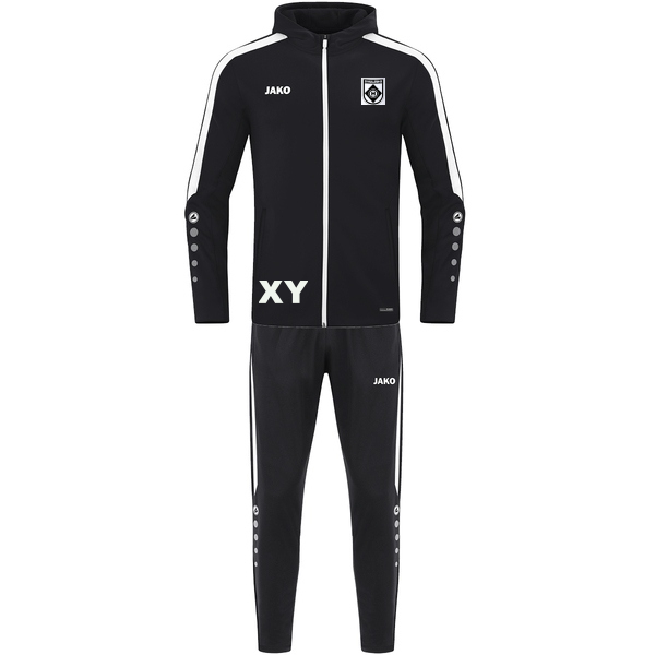 Trainingsanzug Polyester Power mit Kapuze 
