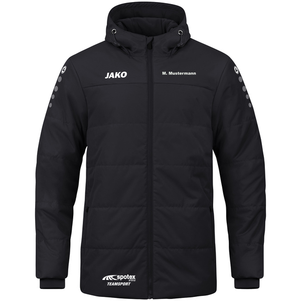 Coachjacke Team mit Kapuze 